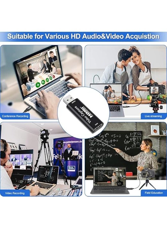 HDMI to USB 3.0 Capture Card | 4K Input 1080P 60FPS Video Capture Device for Gaming, Streaming & Recording - Image 2