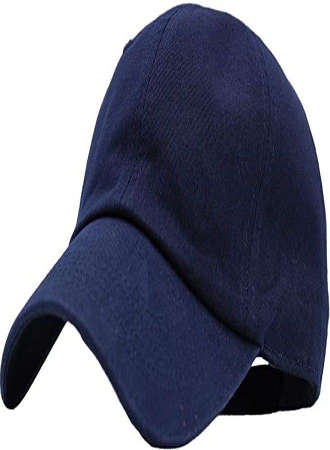 Missby® Unisex Men & Women Cotton Baseball Cap (Free Size) (Navy Blue) - Image 2
