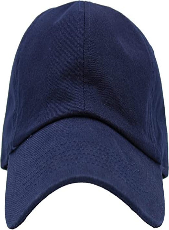 Missby® Unisex Men & Women Cotton Baseball Cap (Free Size) (Navy Blue) - Image 1