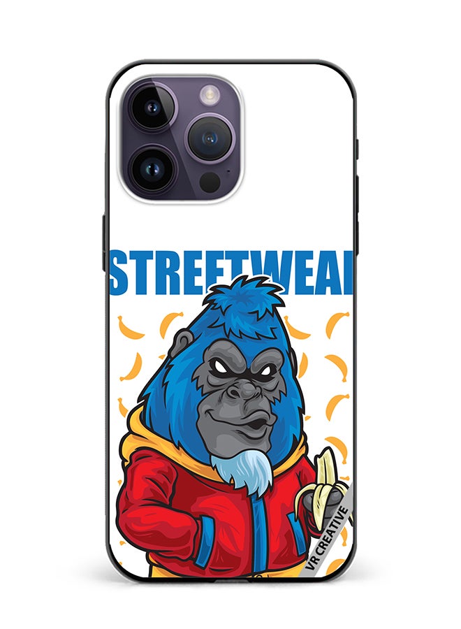 VR CREATIVE Protective Case Cover For Apple iPhone 15 Pro Gorilla Streetwear Design Multicolour - Image 1