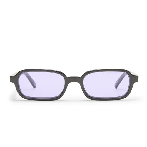 Le Specs Pilferer Sunglasses - Black Lilac, Rectangle, Unisex, Contempory 90s Style - Image 2