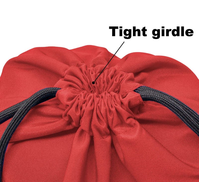 HOLYLUCK Drawstring Backpack Bag Sport Gym Sackpack (red) - Image 3