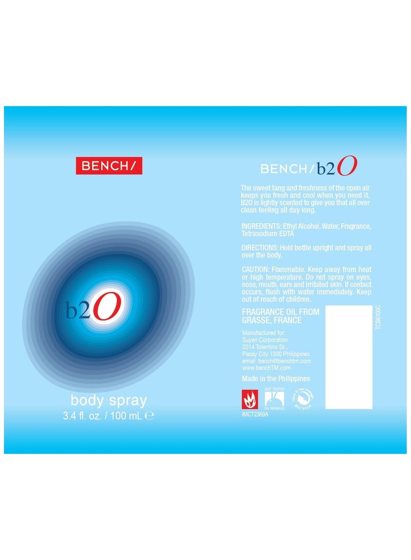 Bench B20 Body Spray for Men, 100 ml - Image 3
