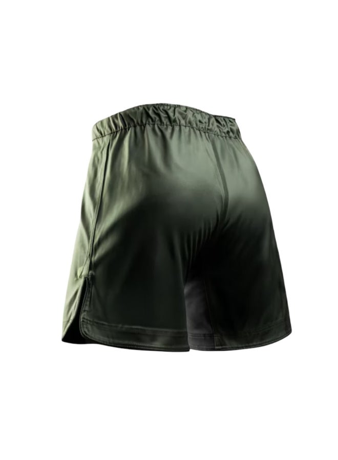 HAYABUSA MENS APEX 3/4 THIGH FIGHTSHORTS GREEN - Image 3