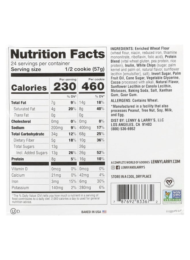 Lenny & Larry's Lenny & Larry's, The Complete Cookie®, Choc-O-Mint, 12 Cookies, 4 oz (113 g) Each  - Image 2