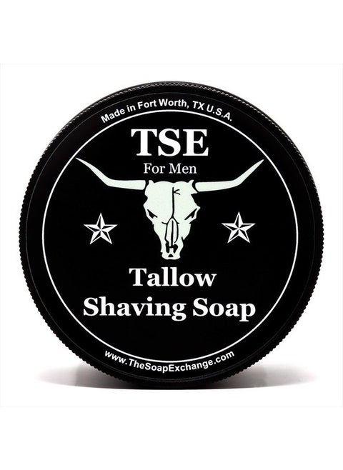 TSE for Men Sandalwood Vanilla Shaving Soap with Tallow and Shea Butter. Natural Ingredients for Rich Lather and a Smooth Comfortable Shave. Artisan 4.5 oz Semi-Soft Italian Style. Made in the USA.