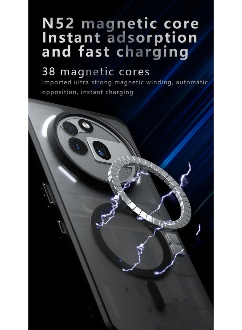 Fankalo Magnetic Phone Case for Nothing Phone 3a Pro 5G Frosted Translucent Back Protective Slim Phone Cover - Image 4