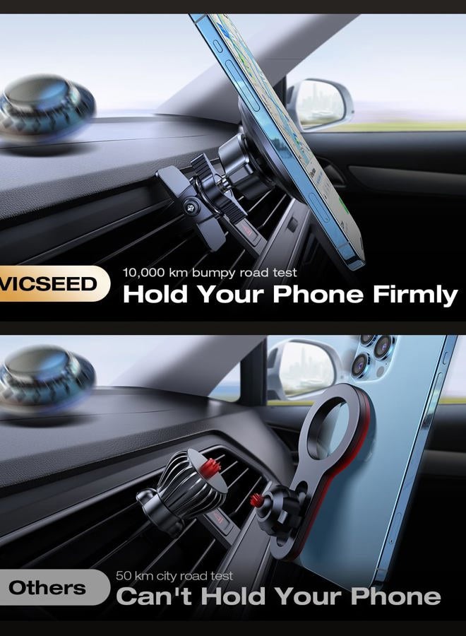 VICSEED for MagSafe Car Mount [Upgraded Strongest Magnet Power] Magnetic Phone Holder for Car Vent 360 Adjustable Magnetic Car Phone Holder Mount for iPhone 16 Pro Max 15 14 13 12 Plus Mini - Image 3