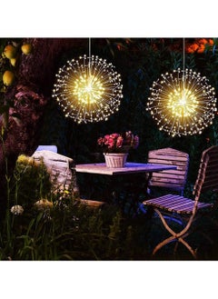 Generic Firework Lights 1 Pack LED Gazebo Lights Battery Operated 8 Modes Garden Hanging Lights With Remote Waterproof Starburst Lights With Remote Control For Garden Party Outdoor Indoor  - Image 2