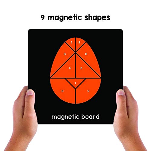 Play Panda Brain Booster Set 3 - 56 Puzzles Designed To Boost Intelligence With Magnetic Shapes, Magnetic Board, Puzzle Book And Solution Book,Multicolor - Image 3