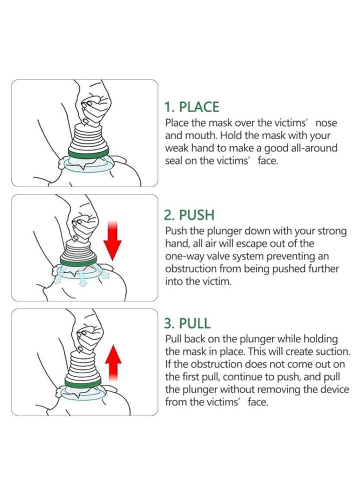 Halamine - "2piece Choking Rescue Device for Kids and Adults, Portable Airway Assist Device First Aid Choking Devive, CPR Device Rescue Device Training Products, Emergency First Aid ﻿" - Image 1