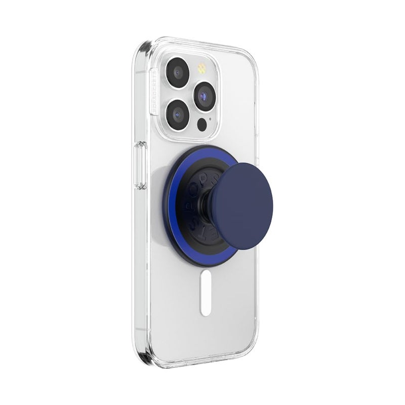PopSockets Phone Grip for MagSafe, Magnetic Holder, Phone Stand - Basic Naval - Image 1