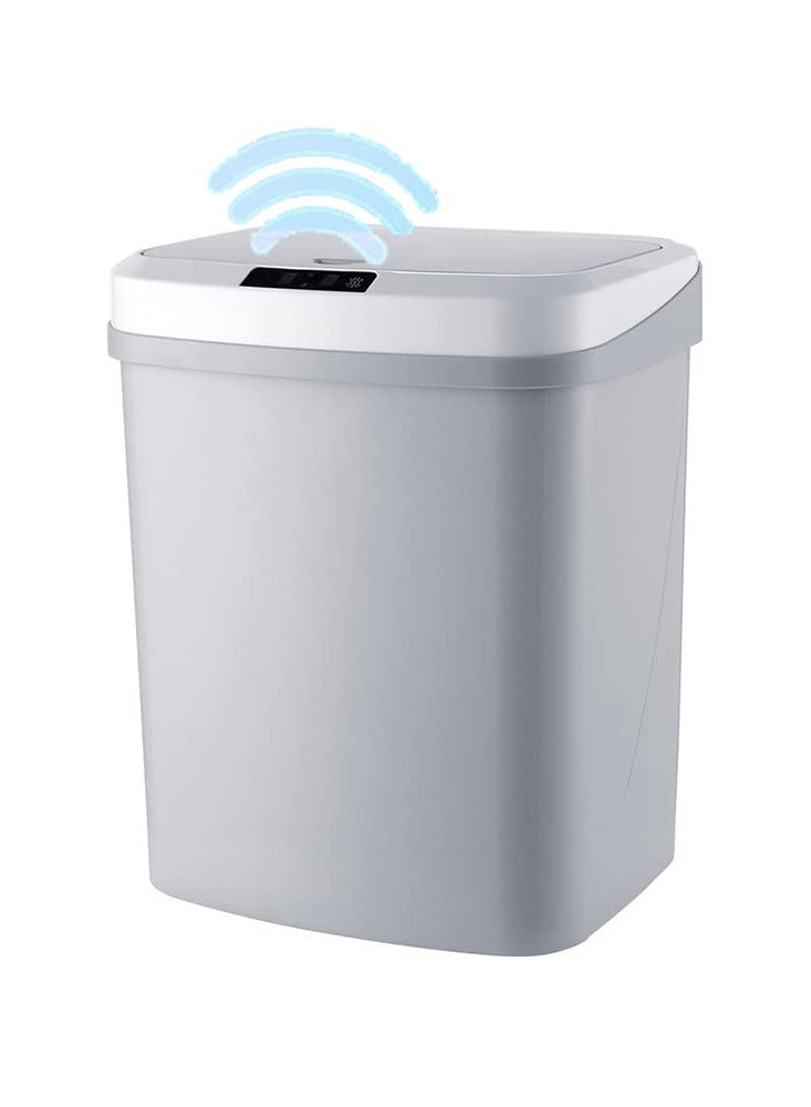 Arabest Touchless Trash Can 16L Motion Sensor Bathroom Automatic Garbage Bin Kitchen Garbage Can With Lid USB Charging Smart Waste Bin For Living Room Bedroom Office Toilet Kitchen  - Image 1