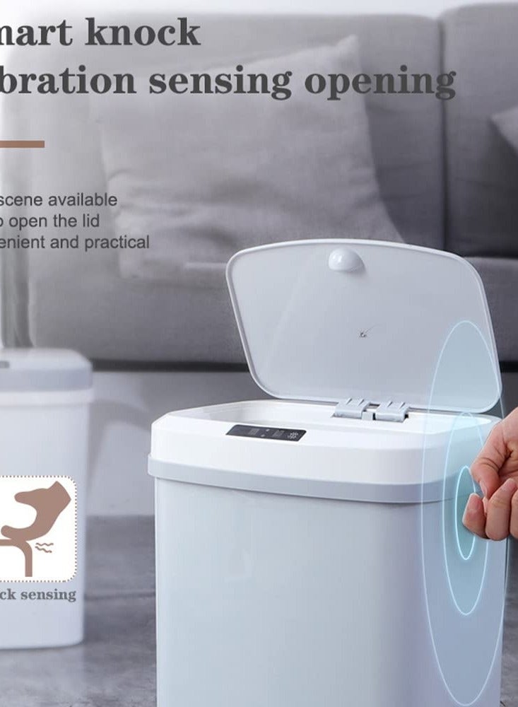 Arabest Touchless Trash Can 16L Motion Sensor Bathroom Automatic Garbage Bin Kitchen Garbage Can With Lid USB Charging Smart Waste Bin For Living Room Bedroom Office Toilet Kitchen  - Image 2
