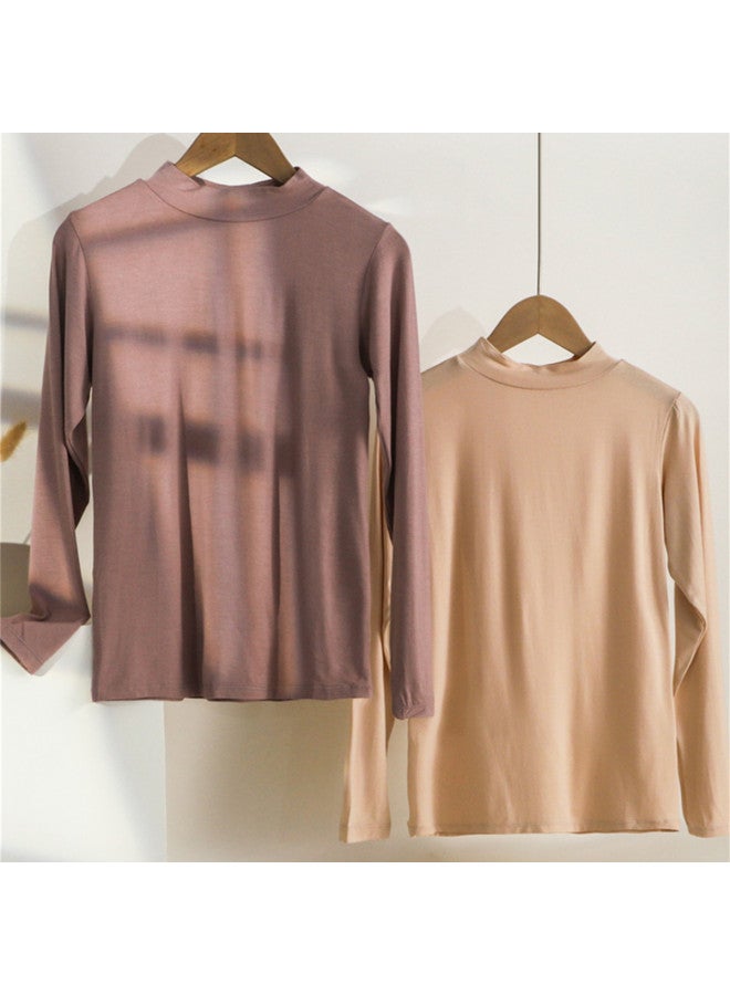 Modal Autumn Base Shirt For Women, Comfortable, Lightweight, Slim-Fit, Inner Wear, Women'S Base Top - Image 5