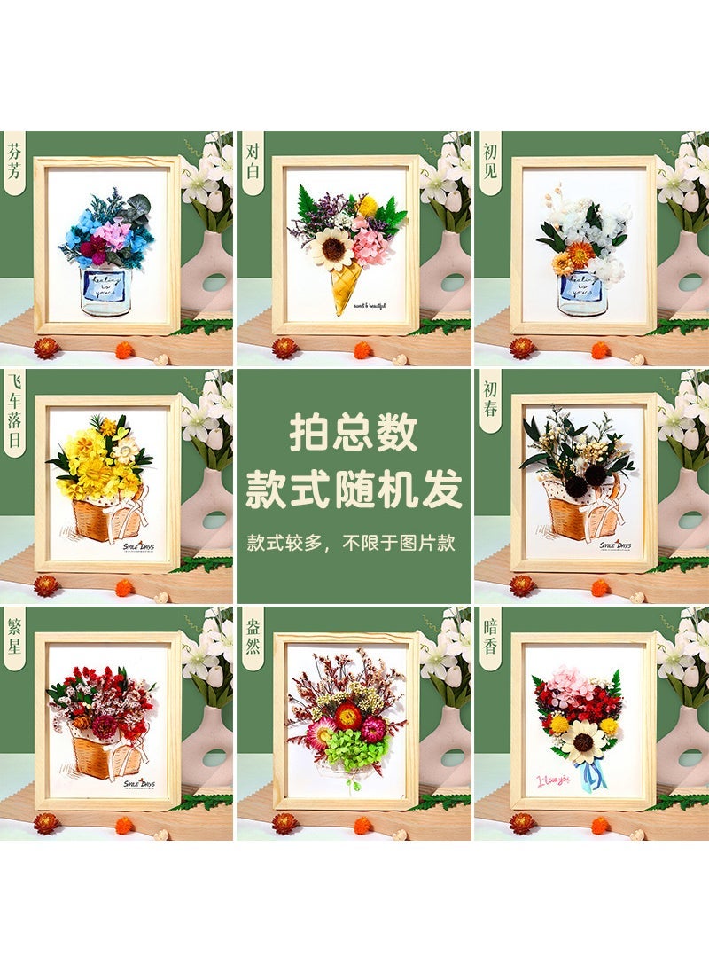 DIY Eternal Flower Frame Kit for Thanksgiving Total number of orders mixed style