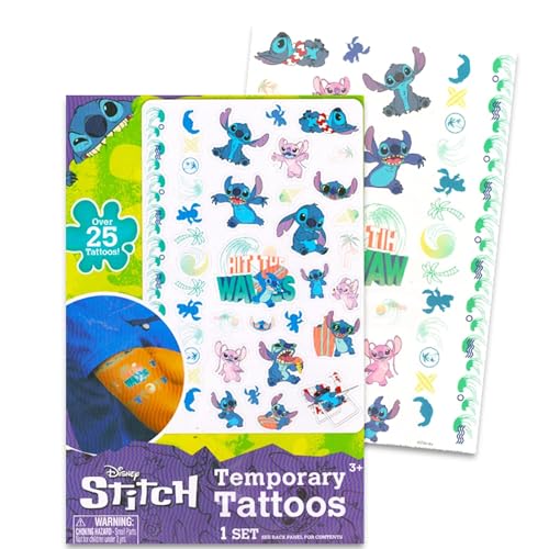 Disney Stitch School Supplies Gel Pen Set - 6 Pc Stitch Gel Pens Party Favors Bundle for Kids, Women, and Men Plus Stickers, Tattoos | Lilo and Stitch Pens for Kids, Lilo and Stitch School Supplies - Image 4