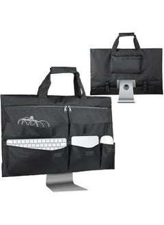 Monitor Carrying Case for 24" Monitor Compatible with 24" iMac, Padded Travel Carrying Bag with comfortable handle, Pockets for Accessories, Protective Case Monitor Dust Cover