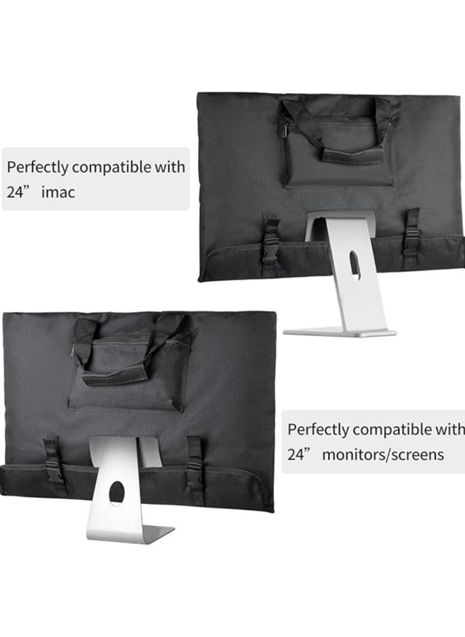 erorex - Monitor Carrying Case for 24" Monitor Compatible with 24" iMac, Padded Travel Carrying Bag with comfortable handle, Pockets for Accessories, Protective Case Monitor Dust Cover - Image 1
