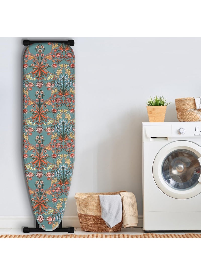 L&E Ironing Board Cover, 135 * 56cm Inch Standard Ironing Board Cover with Elastic Edge and Hook and Loop Fasteners Scorch and Stain Resistant Cotton Ironing Covers with Insulation Network  - Image 5