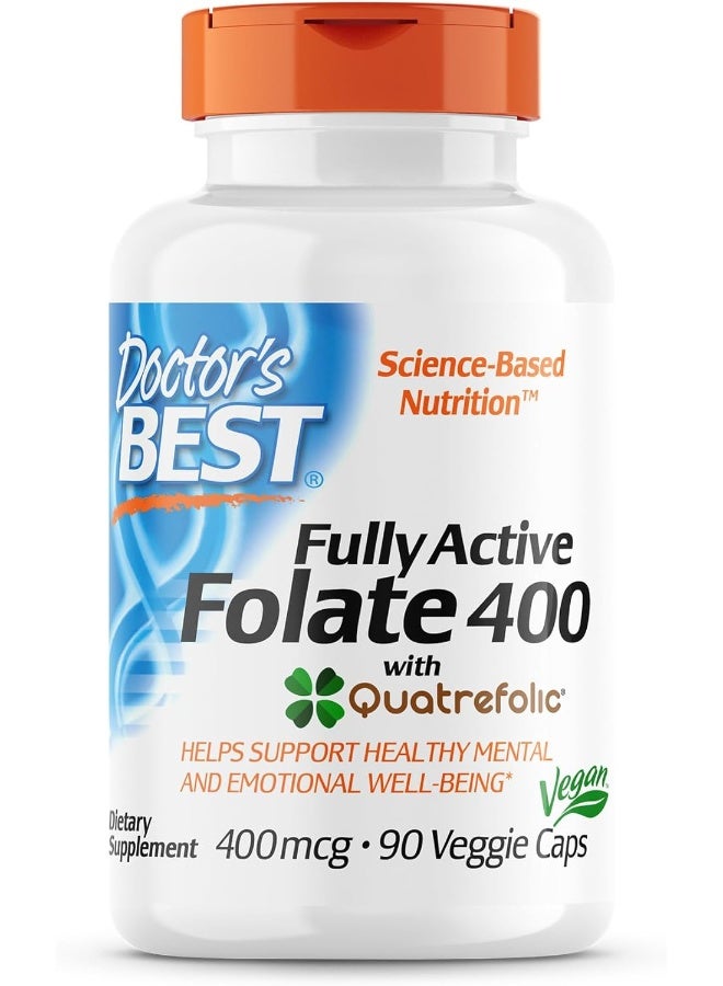 Doctor's BEST Fully Active Folate 400 Mcg With Quatrefolic - Image 1
