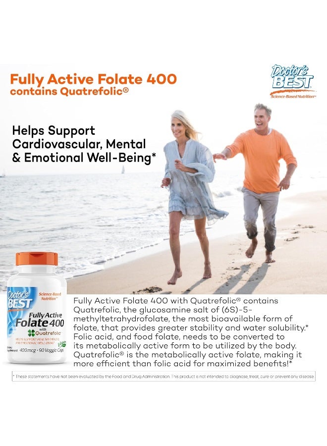 Doctor's BEST Fully Active Folate 400 Mcg With Quatrefolic - Image 4