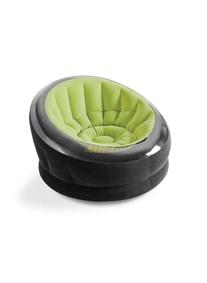 INTEX Empire Inflatable Chair Black/Green 44x43x27inch - Image 1