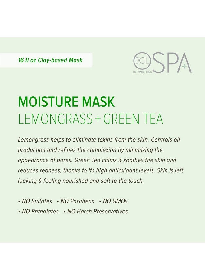 BCL SPA Moisture Mask Lemongrass + Green Tea, 16 oz - Image 2