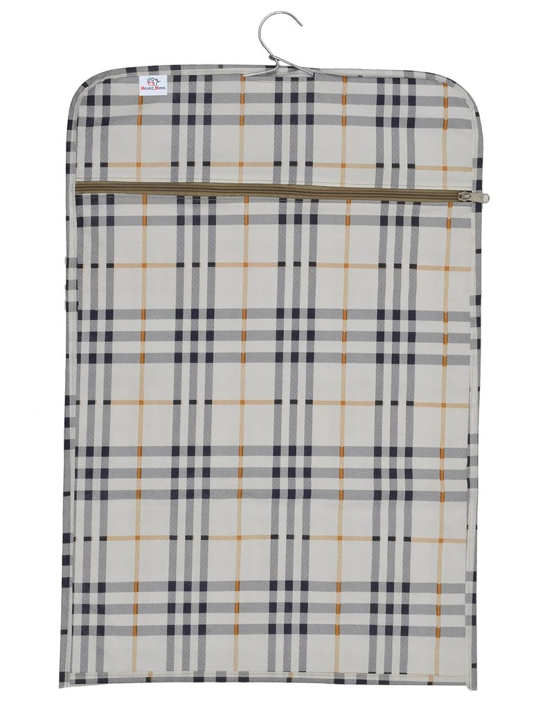 Kuber Industries Heart Home Check Design Double Sided Hanging Document Organizer With Hanger MulticolorHS40HEARTH23984 - Image 3