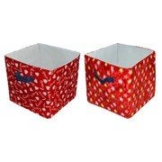 Creative Textiles PU 20 LTR Laundry Foldable Laundry Basket Bin Organizer Container for Dirty Clothes Storage Kitchen Bedroom Bathroom Set of 2 - Image 1