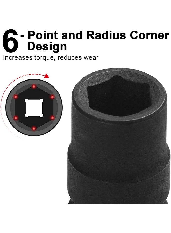 Jetech 3/4 Inch Drive 1-7/8 Inch Standard Impact Socket, Made with Chrome Molybdenum Alloy Steel, Heat Treated, 6-Point Design, SAE - Image 3