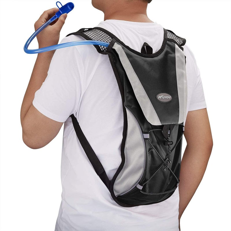Lista 2L Outdoor TPU Hydration Bladder Bag - Olive Bag Black Tube (with Bag) - Image 5