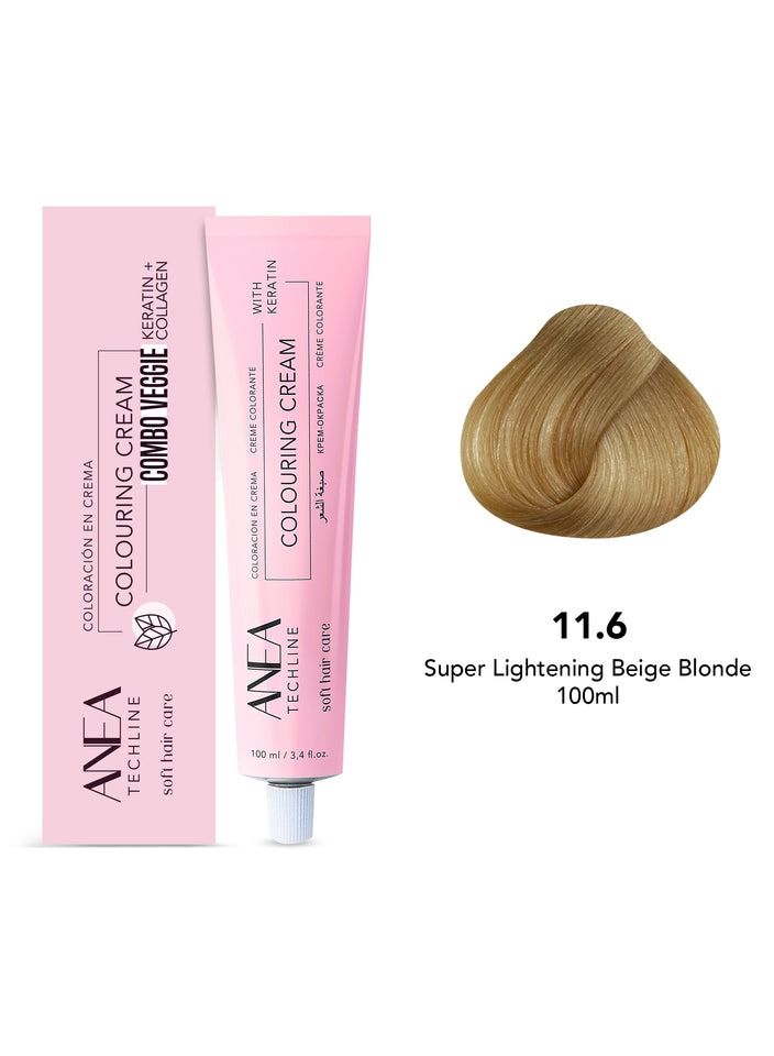Anea Techline Colouring Cream 11.6 Super Lightening Beige Blonde 100 ml