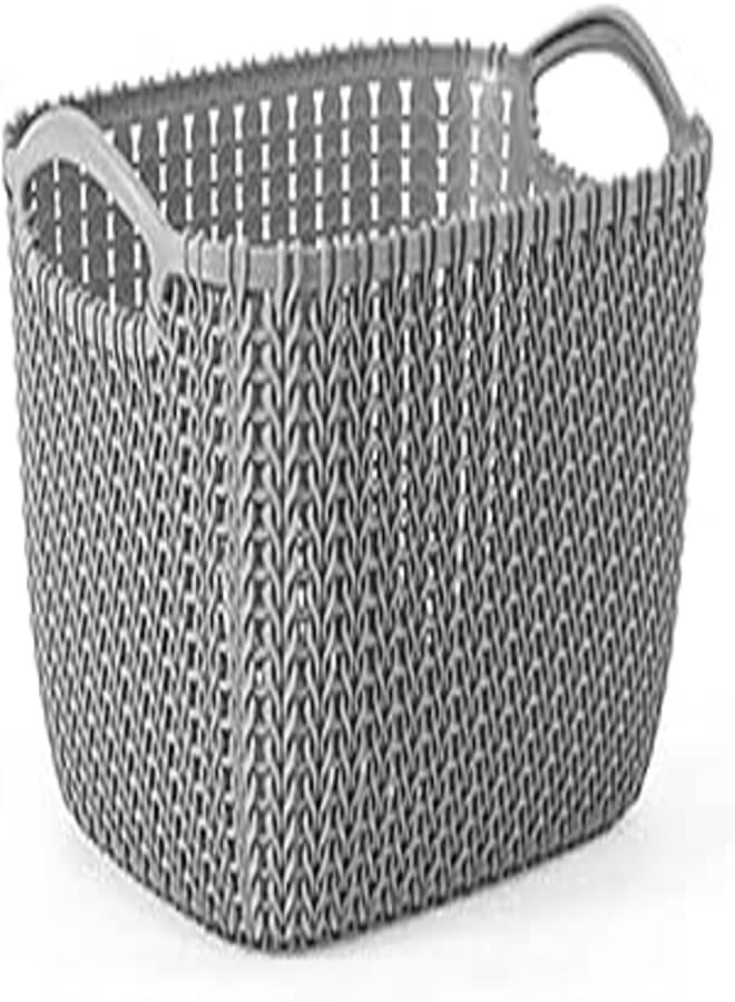 El Helal & Star | Palm Bread Basket Large Gray