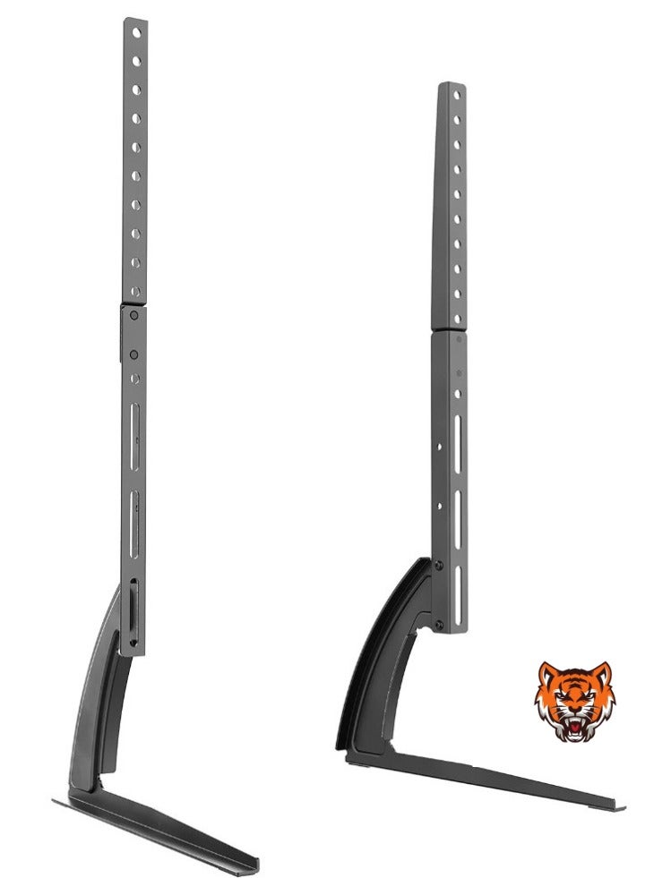 TIGER Universal TV Stand – Height Adjustable Stand for 30-65 Inch TVs, Supports up to 40 kg, Max. VESA 800x400, Sturdy Steel Construction, Black  - Image 2