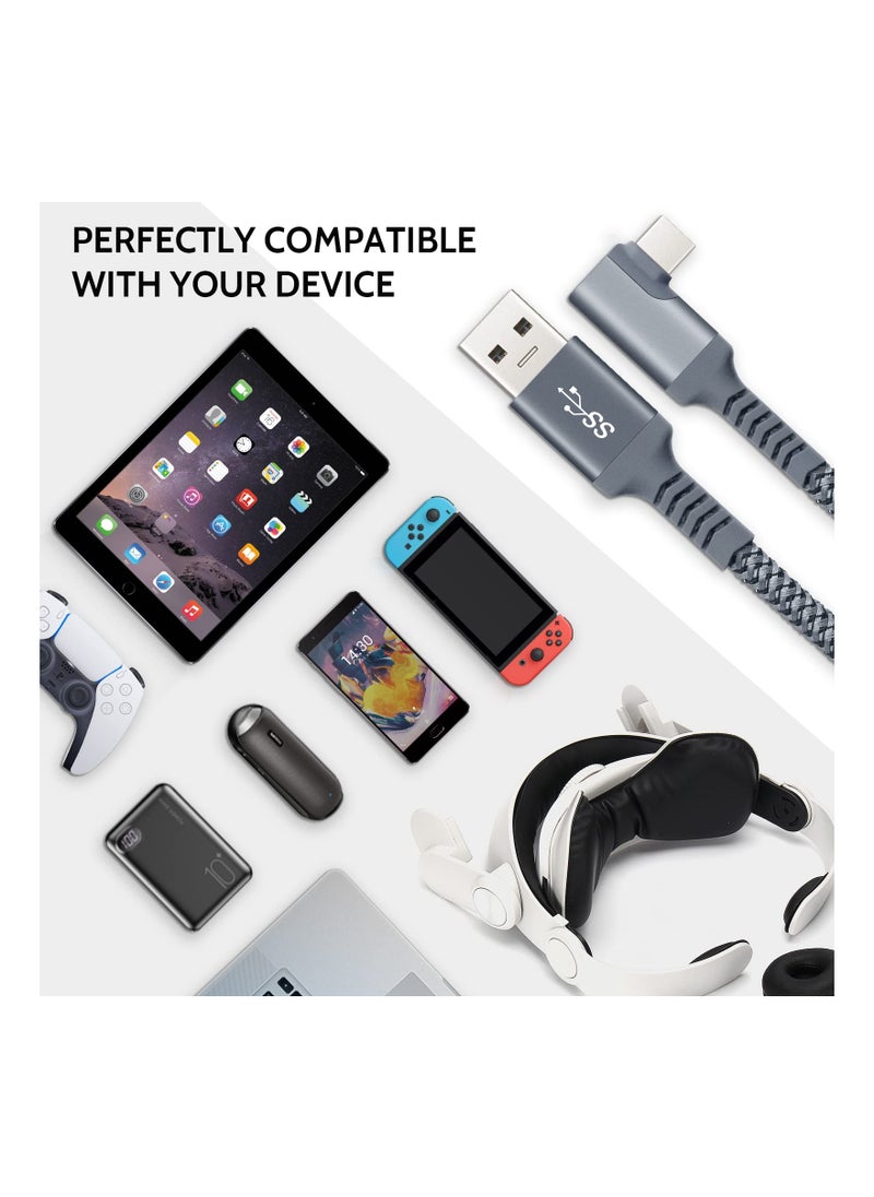 SYOSI Link Cable Compatible for Oculus Quest 2 20ft, Fast Charing & PC Data Transfer USB C 3.2 Gen1 Cable for VR Headset and Gaming  - Image 5