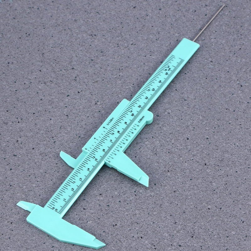 Mini Sliding Caliper Ruler 150mm Plastic 0 5mm Graduation Portable Precision Measuring Tool - Image 4