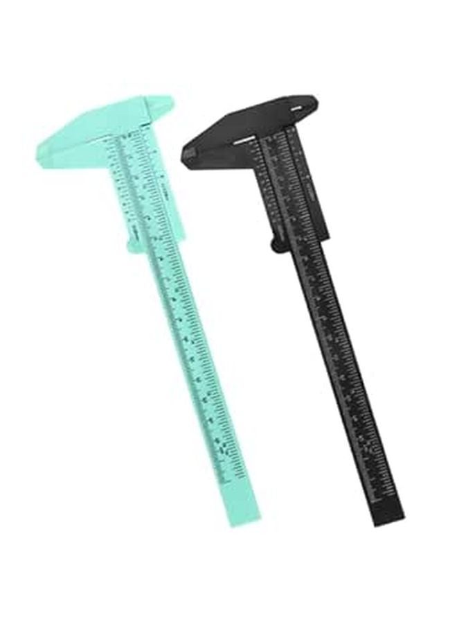 Mini Sliding Caliper Ruler 150mm Plastic 0 5mm Graduation Portable Precision Measuring Tool - Image 1