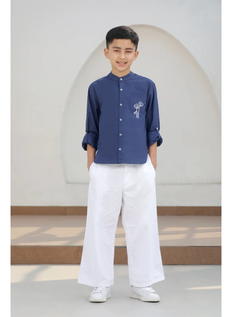 Luxe & Hardy Archie Blue Boys Shirt