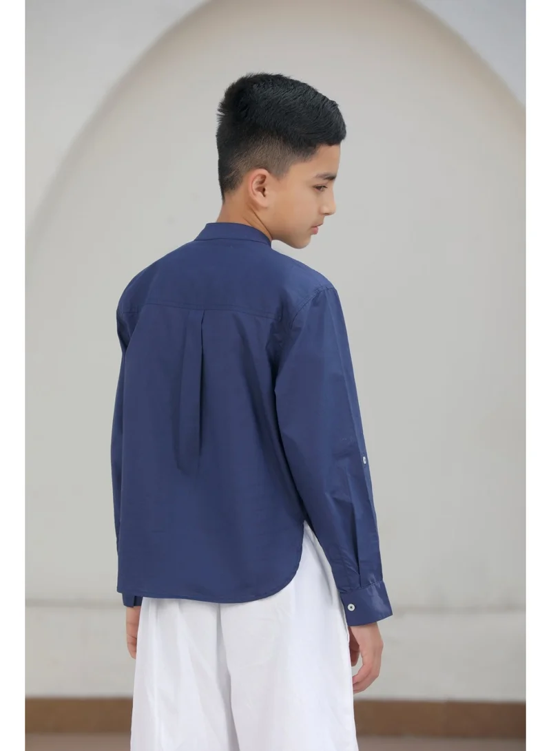 Luxe & Hardy Archie Blue Boys Shirt
