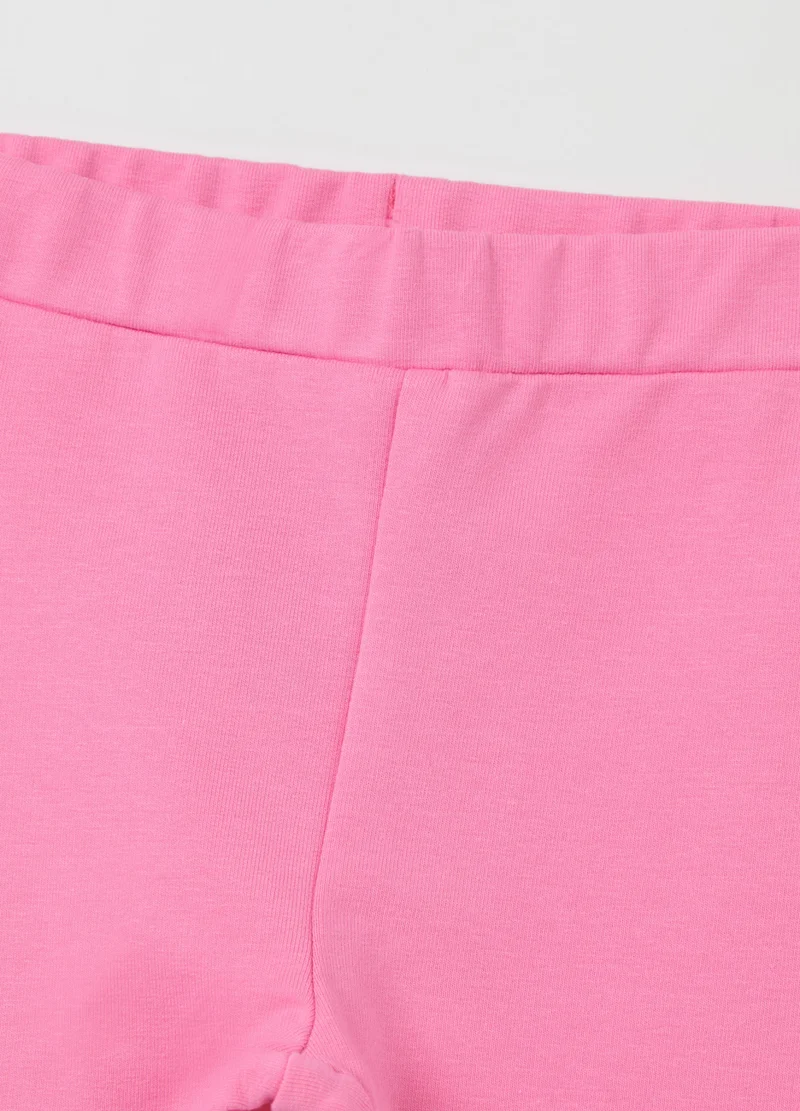 Ovs Stretch Cotton Jogging Set With Minnie Mouse Print