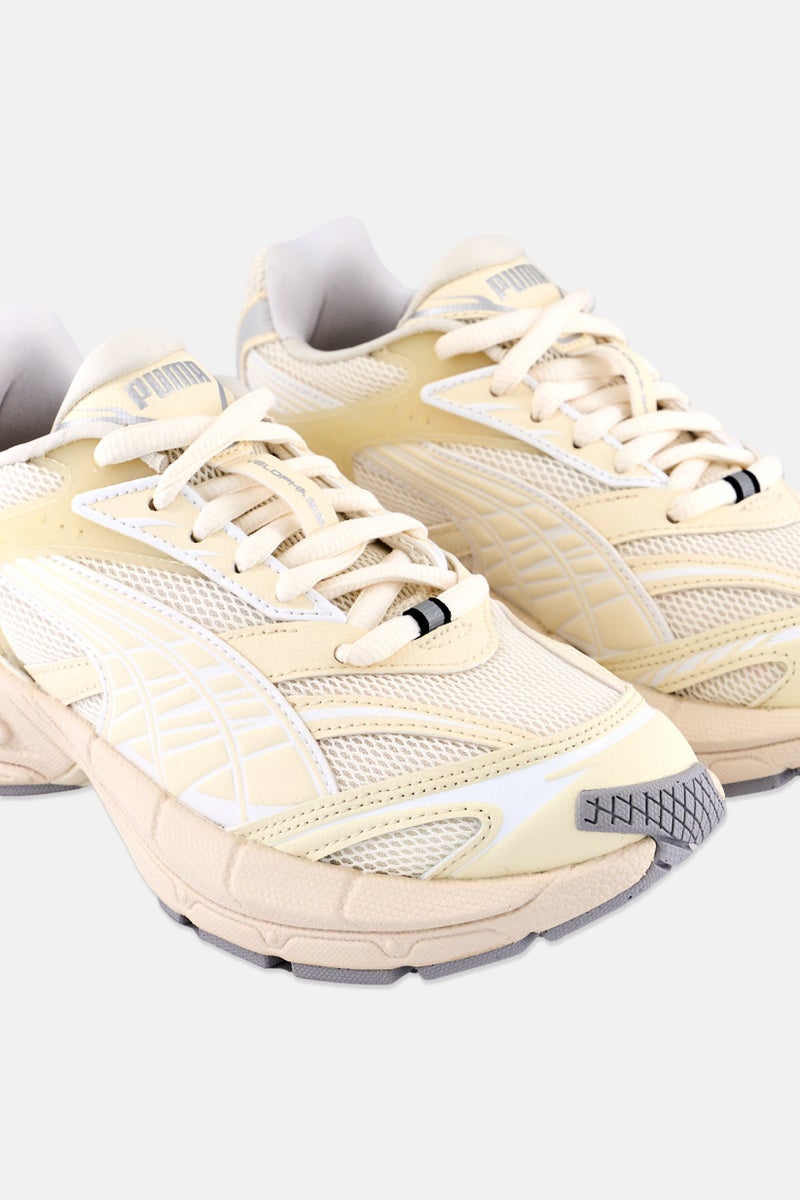 PUMA Kids Boy Velophasis Always On Lace Up Training Shoes, Beige - Image 3