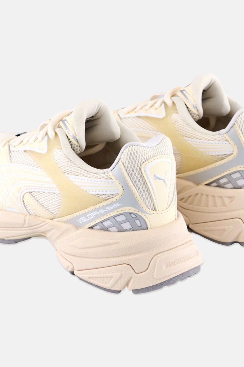 PUMA Kids Boy Velophasis Always On Lace Up Training Shoes, Beige - Image 2