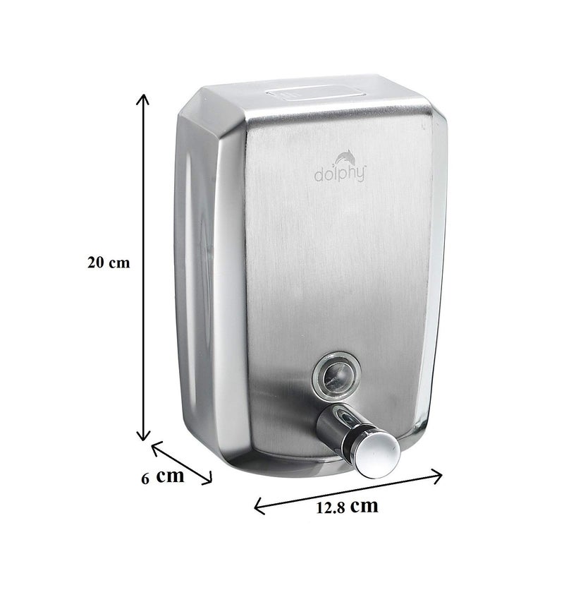 DOLPHY موزع سائل الصابون من دولفي 304 ستانلس ستيل للحمام والمطبخ - 1000 مل - Image 2