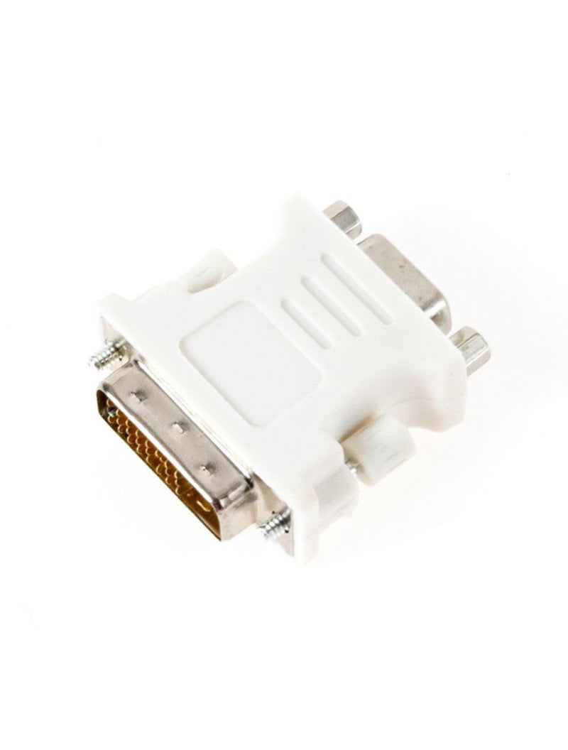 Generic White DVI 24 5 pin Male to VGA 15 pin Female Converter Adapter - Image 3
