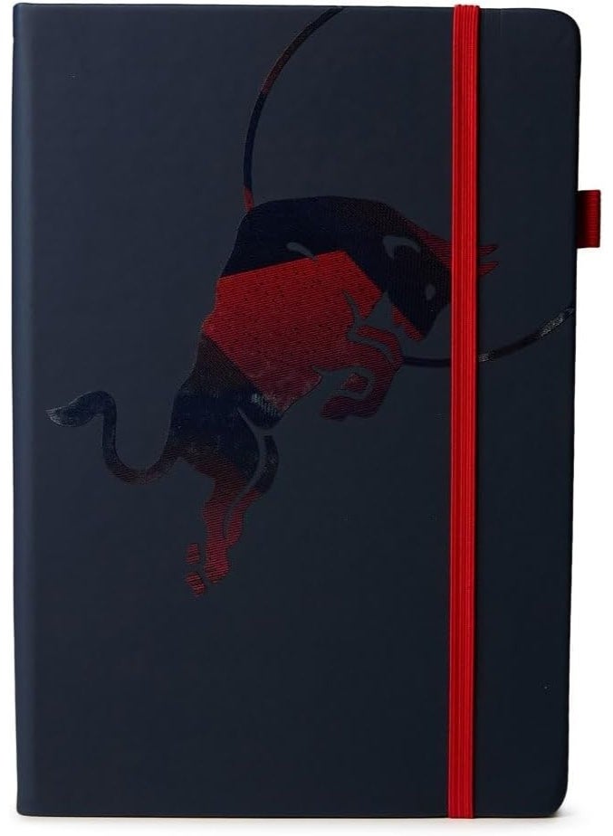 Red Bull Racing Embossed A5 Lined Notepad with Pen Loop, Bookmark, and Elasticated Closure – Official F1 Team Stationery - Image 4