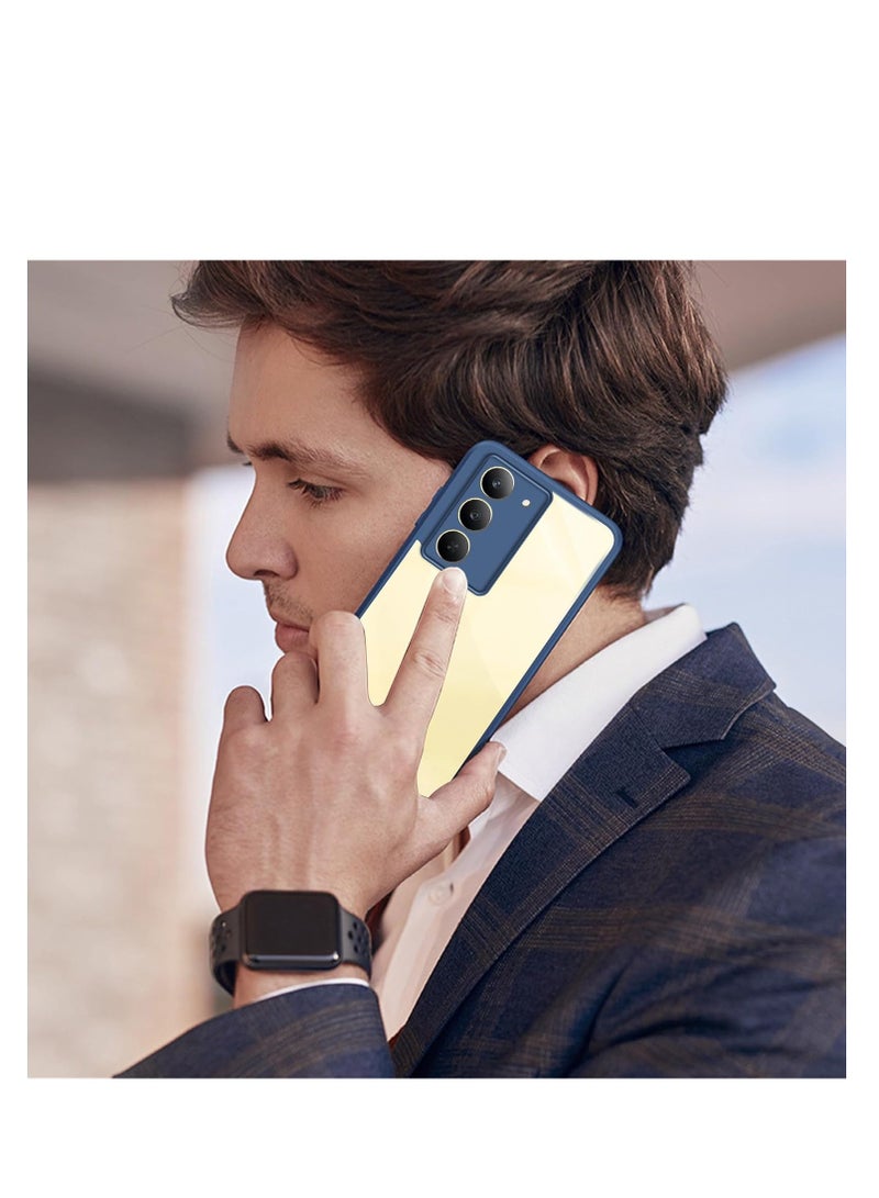 Compatible with Vivo V30 Lite Case Transparent, Military-Grade Shockproof Anti-Yellowing, Slim Protective Phone Case Full Bumper Cover With Camera Protective (Gray) - Image 2