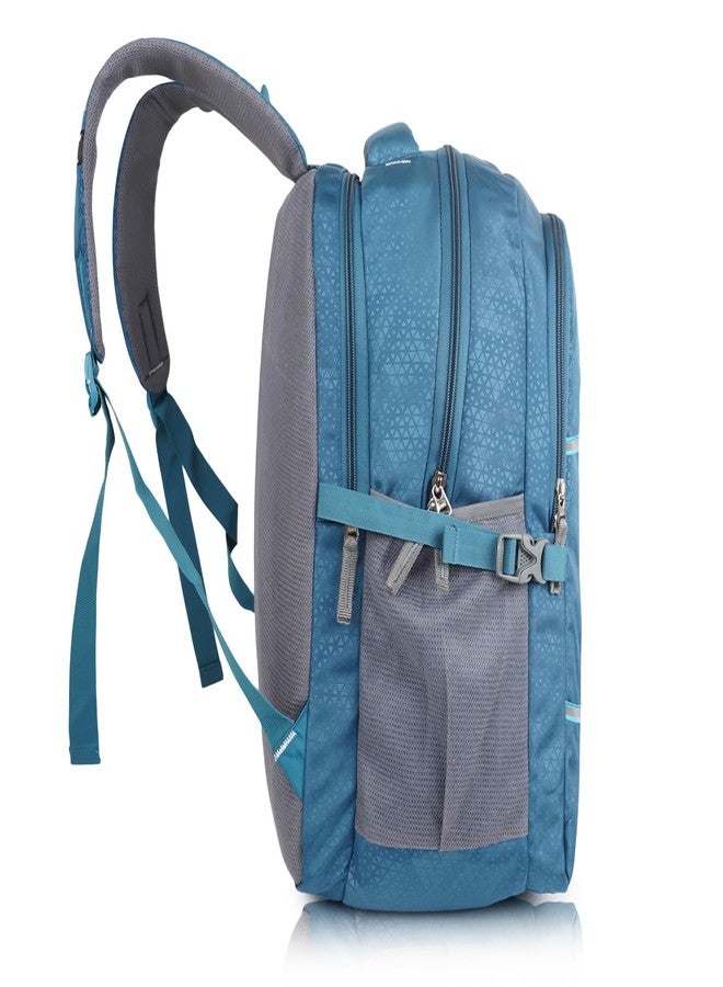 AMEX Elegant and Durable Laptop Backpack | Secure Padded Section for 15.6” Laptop | Organized Interior with Multiple Pockets | Ergonomic Adjustable Straps for Comfort (Sky Blue) - Image 2