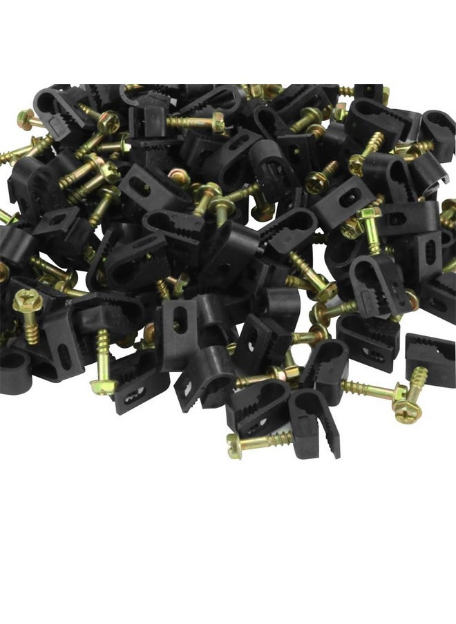 Skywalker Skywalker Flexible Single Cable Screw Clips (Pack of 100 / Black)  - Image 5
