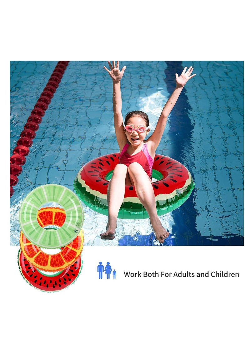 Generic - Inflatable swimming ring for kids, summer beach swimming pool swimming ring equipment lemon 60cm - Image 1